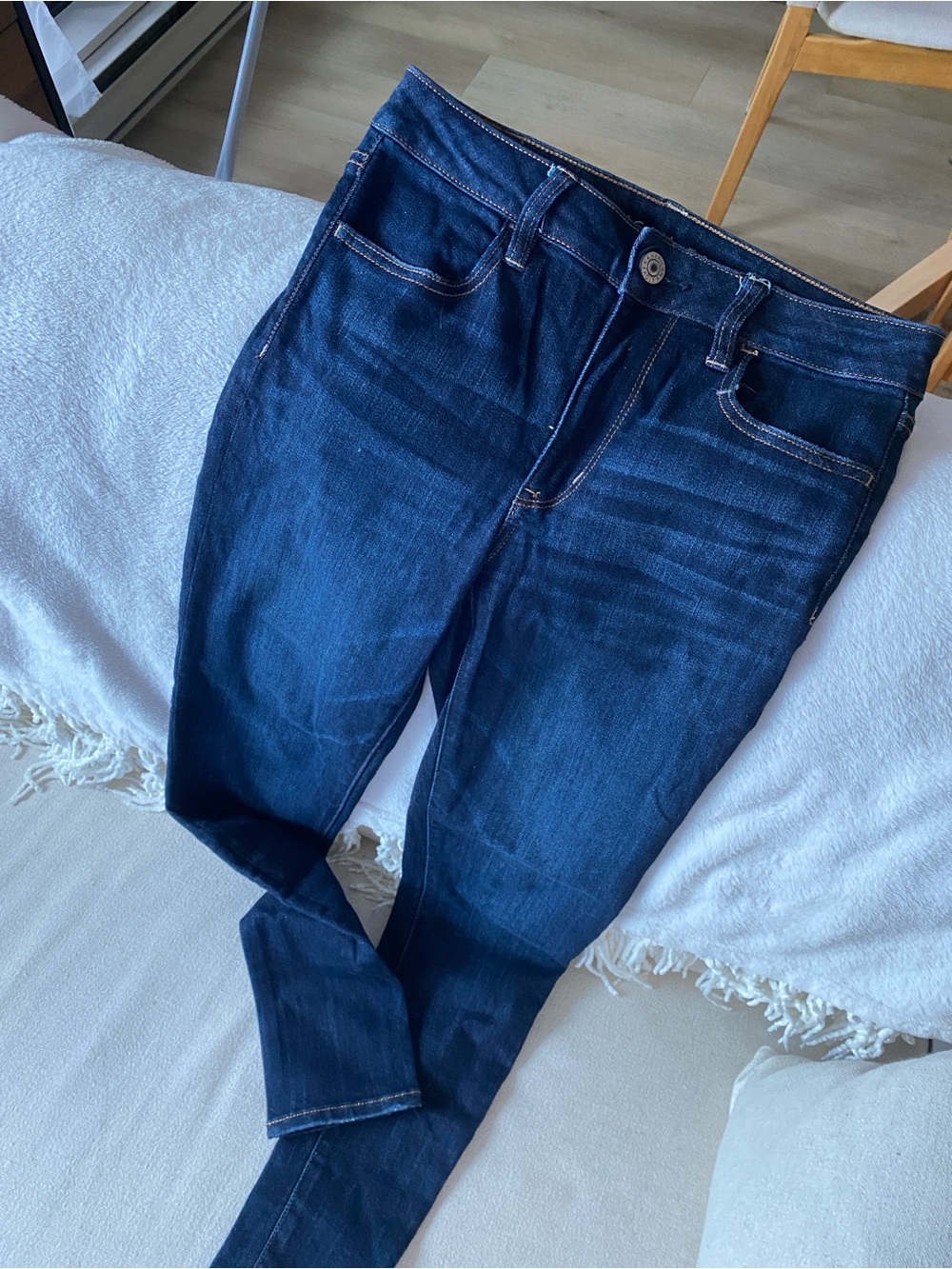 American Eagle Outfitters Dark Indigo Skinny Jeans